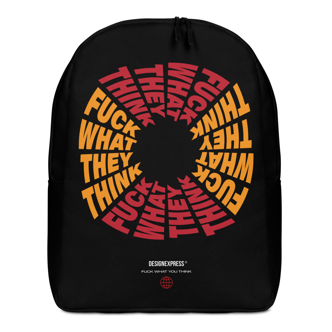 F**ck What They Think Color Minimalist Backpack