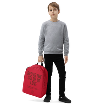 Red is the color of love Minimalist Backpack
