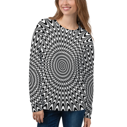 Vertigo Optical Illusion Background Unisex Sweatshirt
