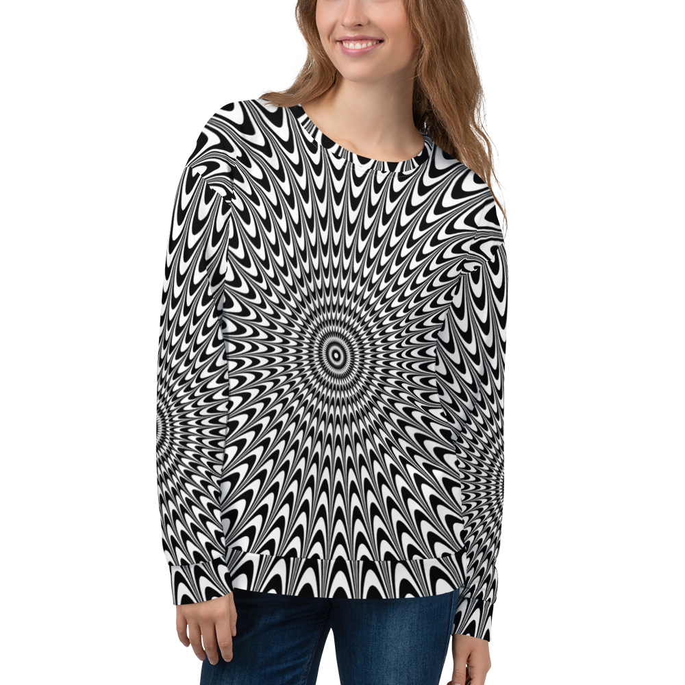Vertigo Optical Illusion Background Unisex Sweatshirt