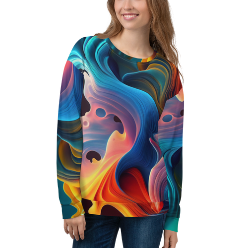 Colorful Swirl Background Unisex Sweatshirt