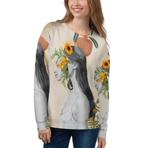 Beautiful Vintage Collage Art Unisex Sweatshirt