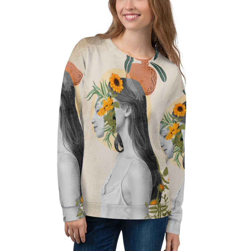 Beautiful Vintage Collage Art Unisex Sweatshirt
