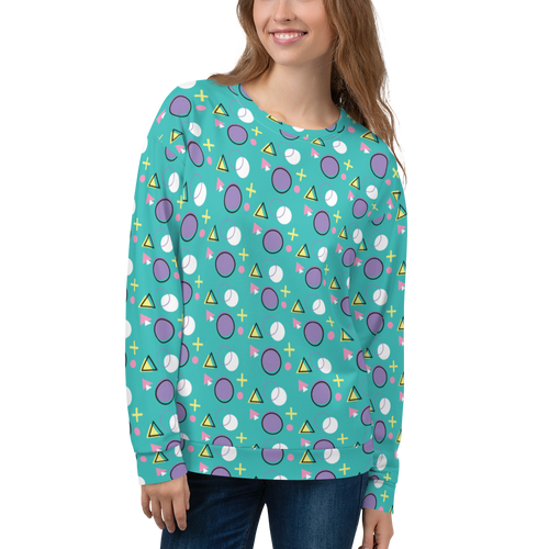 Memphis Colorful Pattern 01 All-Over Print Unisex Sweatshirt
