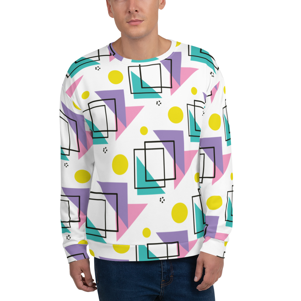 Memphis Colorful Pattern 02 All-Over Print Unisex Sweatshirt
