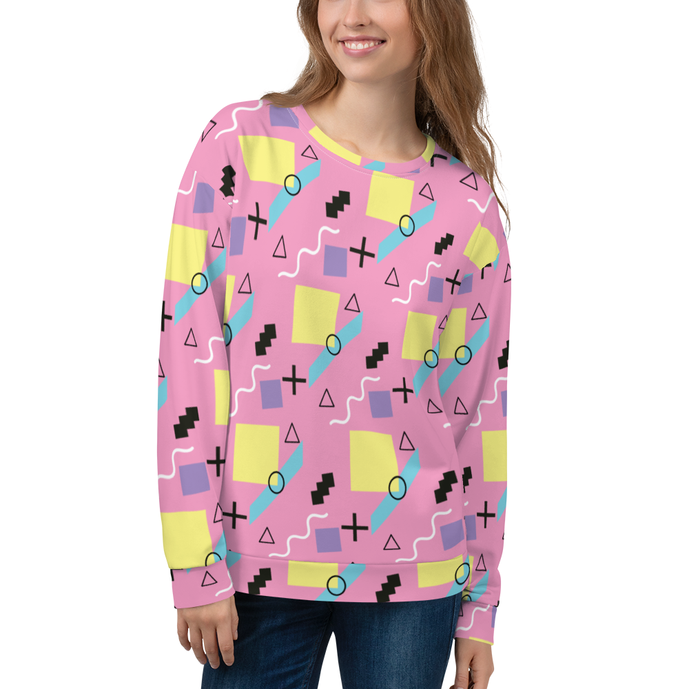 Memphis Colorful Pattern 04 All-Over Print Unisex Sweatshirt