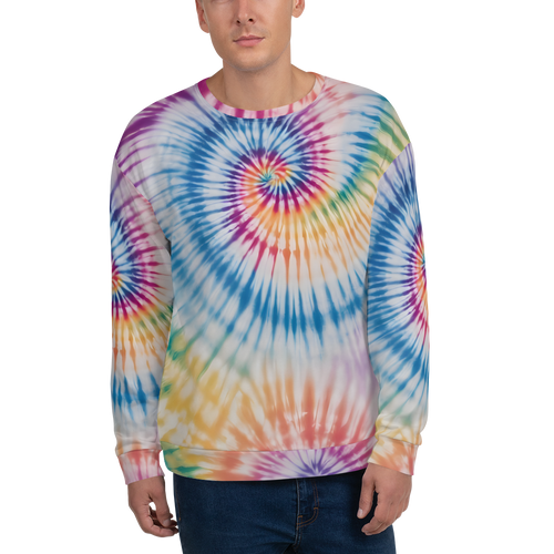 Tie Dye Colorful Unisex Sweatshirt