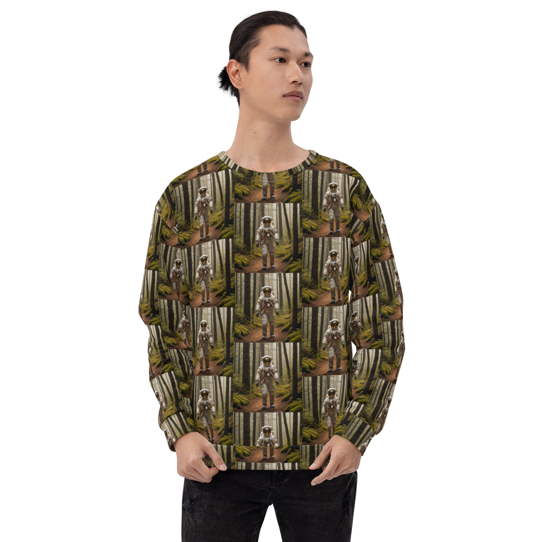 Astronout in the Forest Unisex Sweatshirt