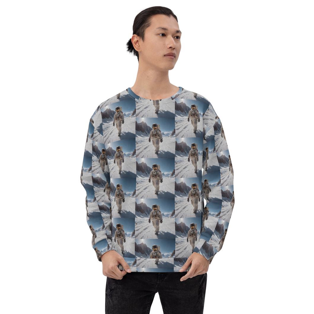 Astronaut Snow Unisex Sweatshirt