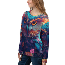 Colorful Owl Art All-Over Print Unisex Sweatshirt