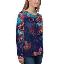 Colorful Owl Art All-Over Print Unisex Sweatshirt