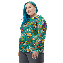 Comic Text Pattern Unisex Sweatshirt