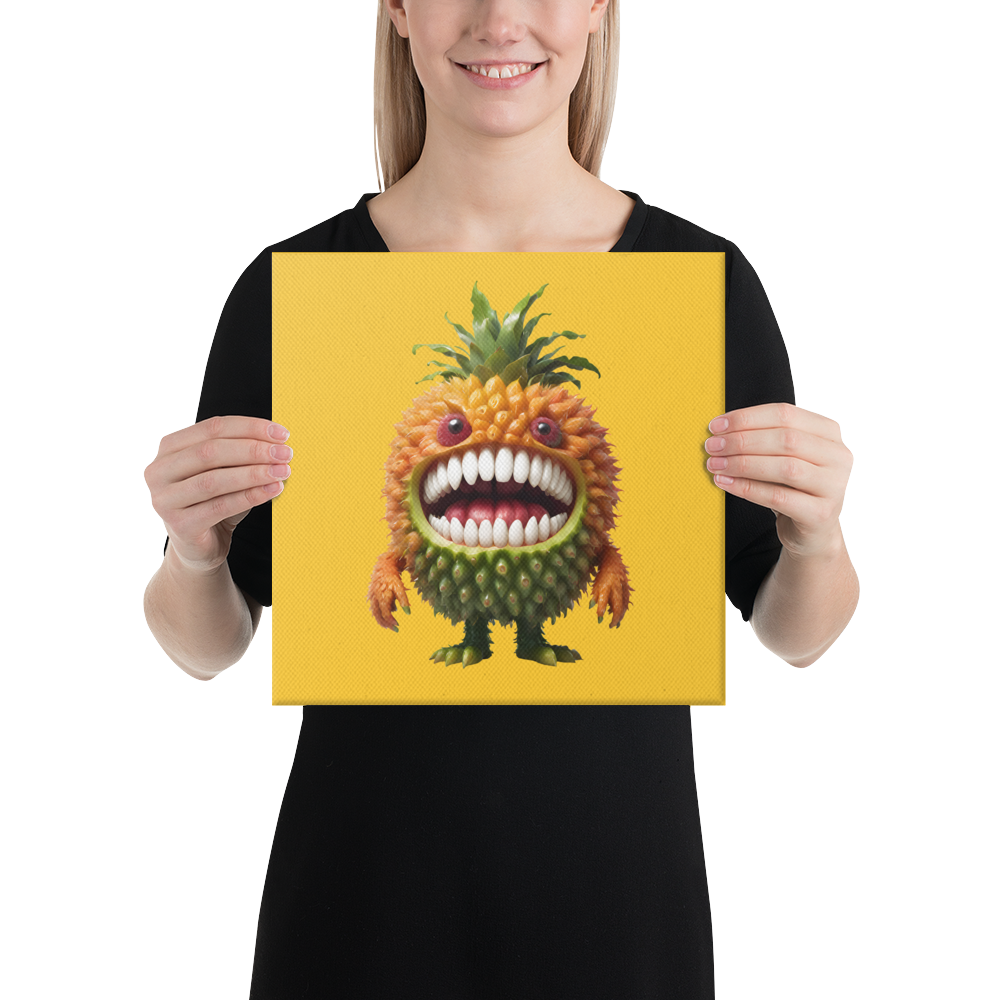 Pineapple Monster Canvas Print Art