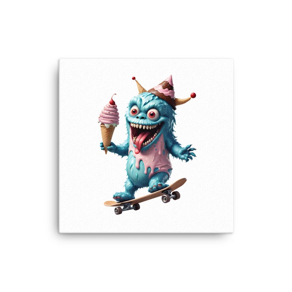 Ice Cream Monster Canvas Print
