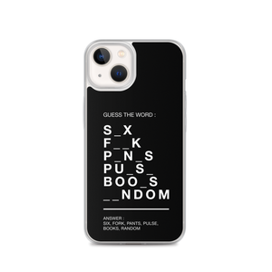 Guess The Word (Funny) iPhone Case