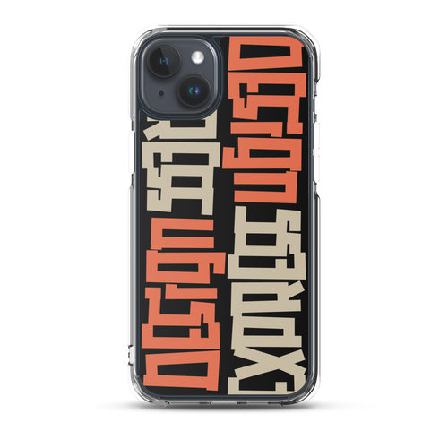 Design Express Typography iPhone Case