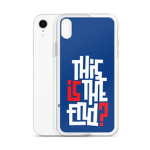 IS/THIS IS THE END? Navy Blue Reverse iPhone Phone Case