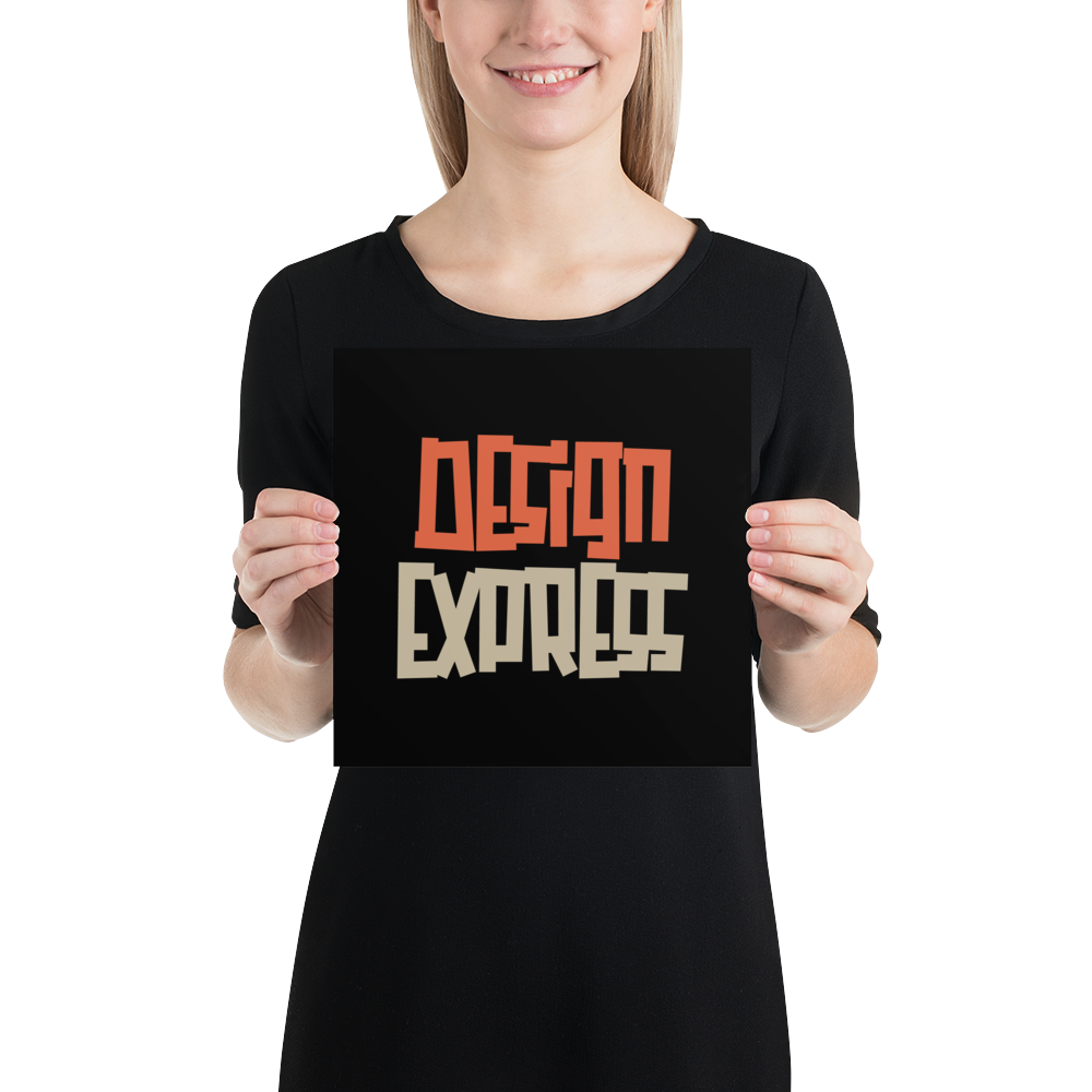 Design Express Typography Poster Print Art