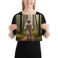 Astronout in the Forest Poster Print