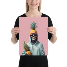 Skull Pineapple Poster Print