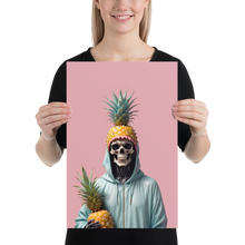 Skull Pineapple Poster Print