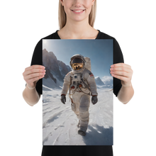 Astronaut Snow Poster Print