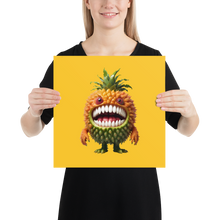 Pineapple Monster Poster Print Art