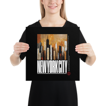 NYC Landscape Painting Poster Print Art