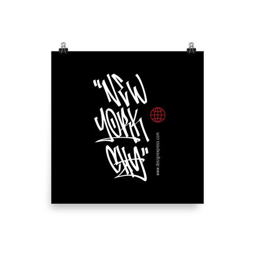 New York City Graffiti Tags Poster Print Art