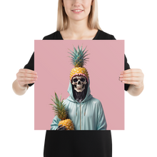 Skull Pineapple Poster Print