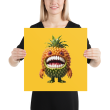 Pineapple Monster Poster Print Art