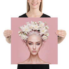 Pink Female Art Poster Print