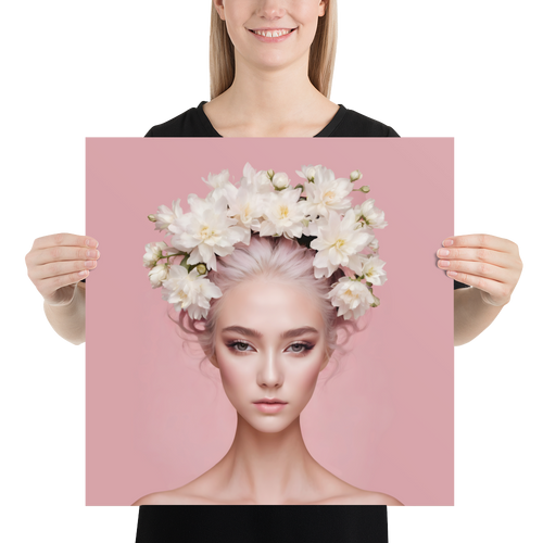 Pink Female Art Poster Print
