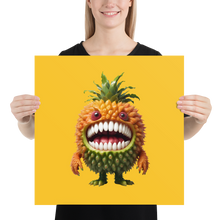 Pineapple Monster Poster Print Art