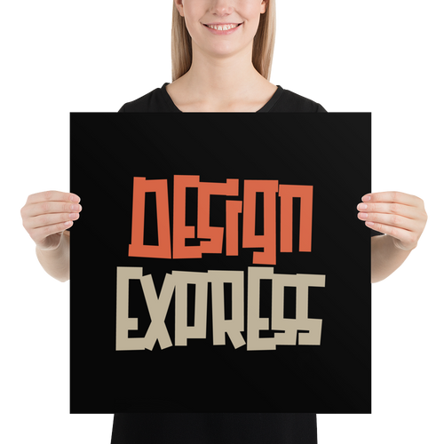 Design Express Typography Poster Print Art