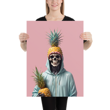 Skull Pineapple Poster Print