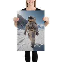 Astronaut Snow Poster Print