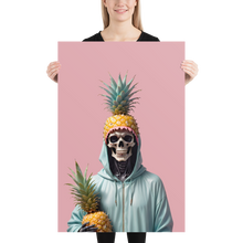 Skull Pineapple Poster Print