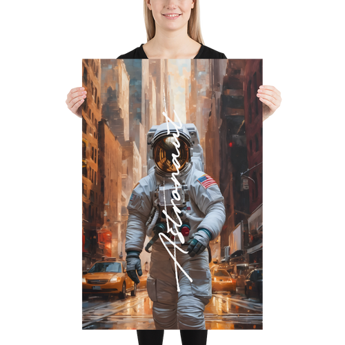 Astronaut Urban Poster Print