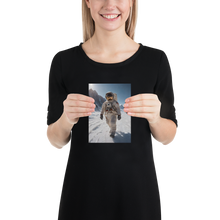 Astronaut Snow Poster Print