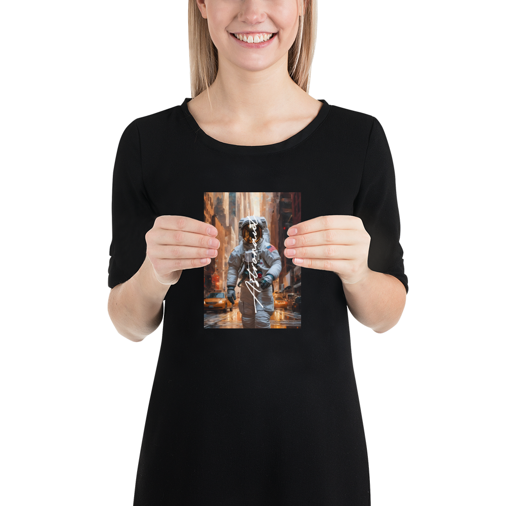 Astronaut Urban Poster Print