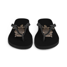 Owl Copper Art Flip Flops