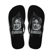 Drink Like Hemingway Portrait Flip Flops