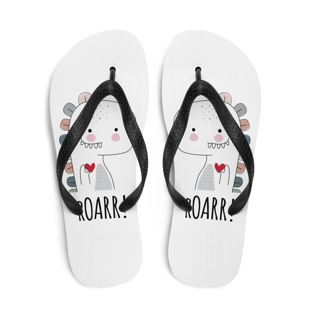 Cute Roarr! Flip Flops