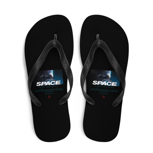 Space is for Everybody Flip Flops