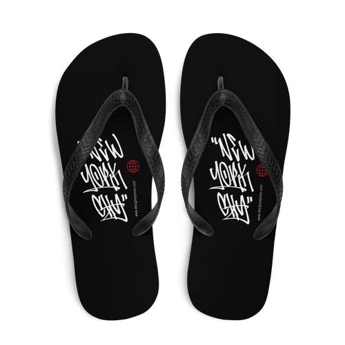 New York City Graffiti Tags Flip Flops