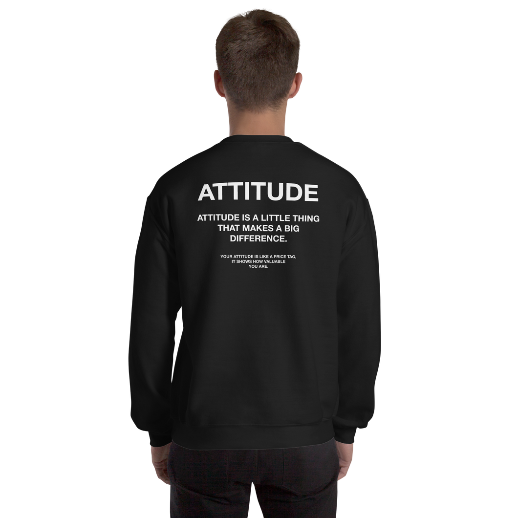 Black / S Attitude Unisex Sweatshirt by Design Express