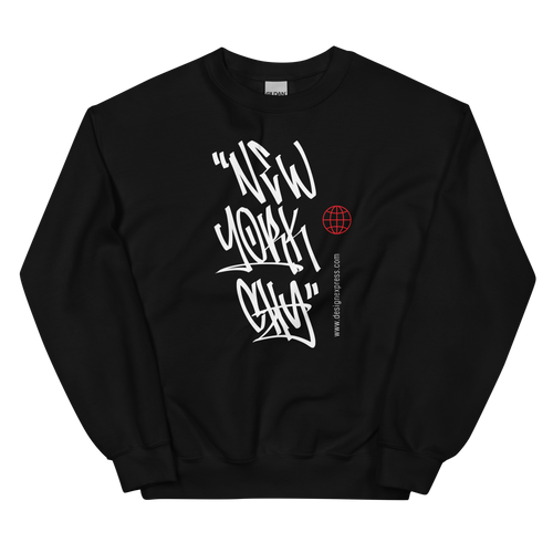 New York City Graffiti Tags Unisex Sweatshirt Front Print
