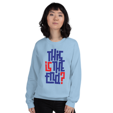 IS/THIS IS THE END? Navy Red Unisex Sweatshirt