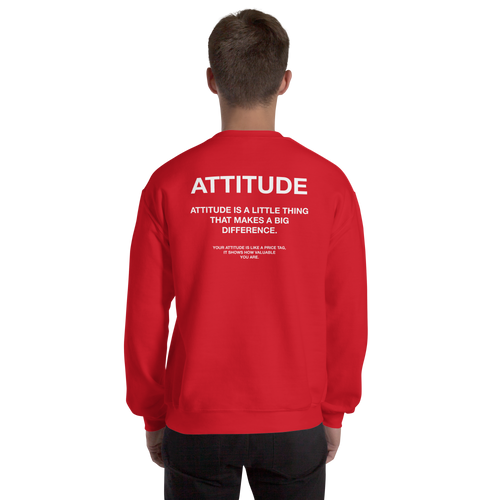Red / S Attitude Unisex Sweatshirt by Design Express